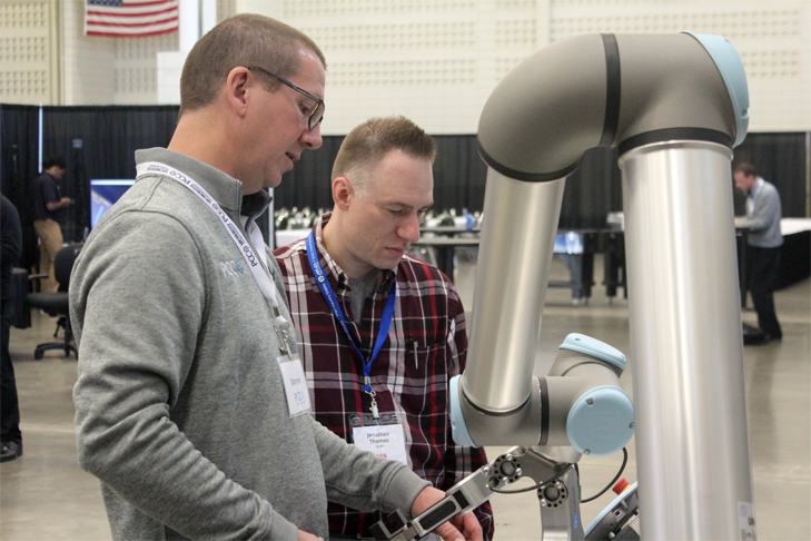 2 Engineers with Collaborative Robot
